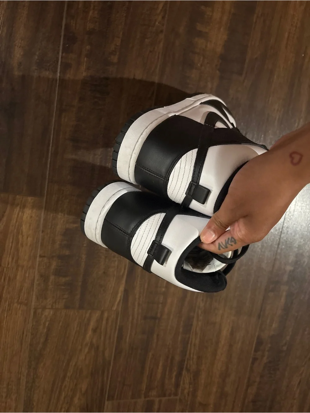 Nike Men’s Mid-Top Sneakers in Black and White